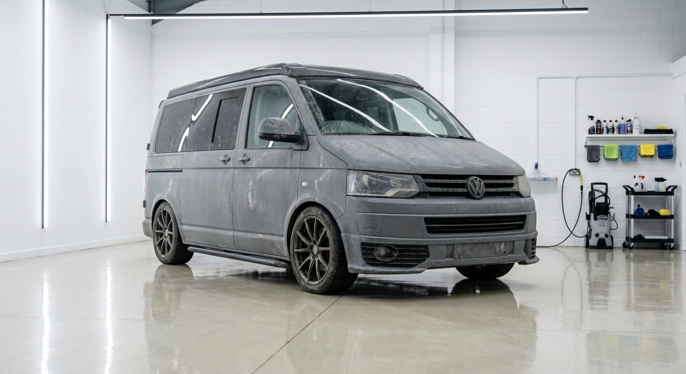 VW T5 camper — full revival detail — before detailing