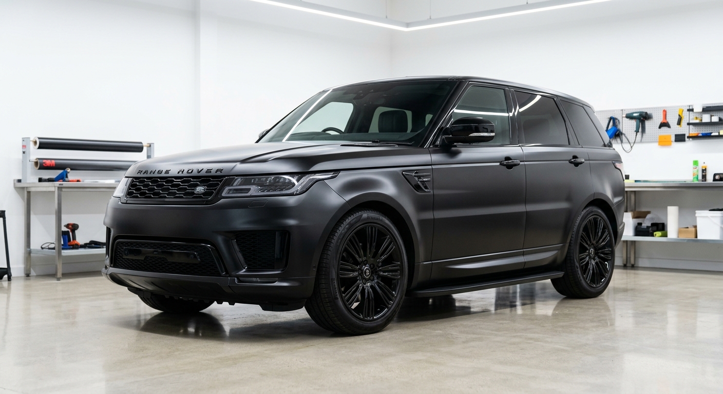 Range Rover Sport — stealth matte black